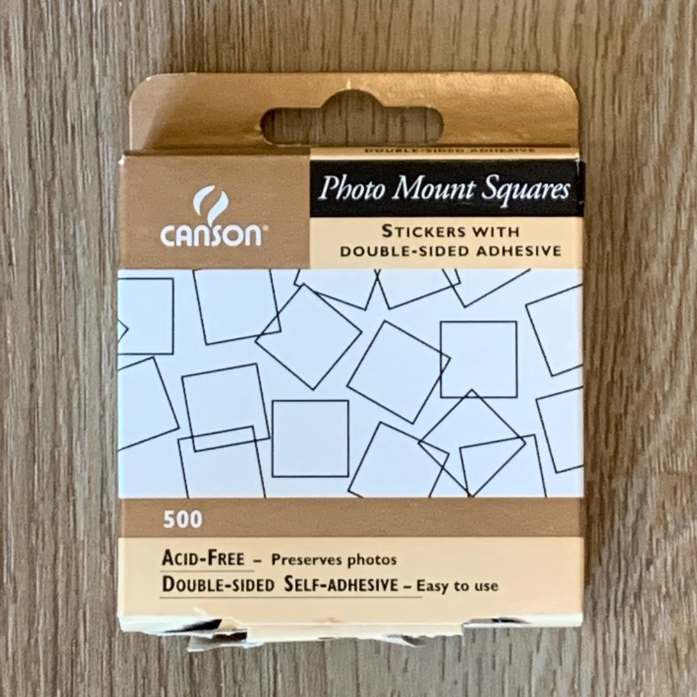 Canson Photo Mount Squares Stickers w/ Adhesive